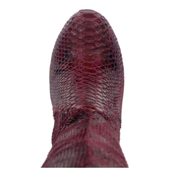 THALIA SODI Womens Purple Animal Print Platform Stiletto Zip-Up Heeled Boots 8 M - Picture 3 of 4